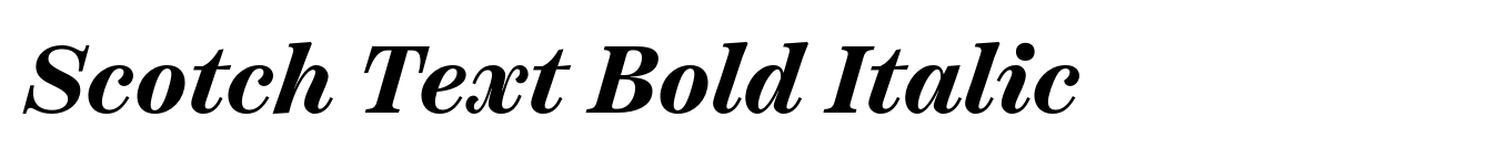 Scotch Text Bold Italic image